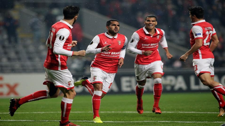 Braga celebrate a goal